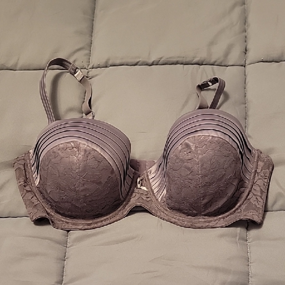 Adore Me Lace Bra - Gray